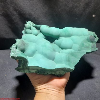 (LGM070 Botryoidal Malachite Mineral Specimen From Congo (Congrats on your TSI Bagley Fam) - Image 5