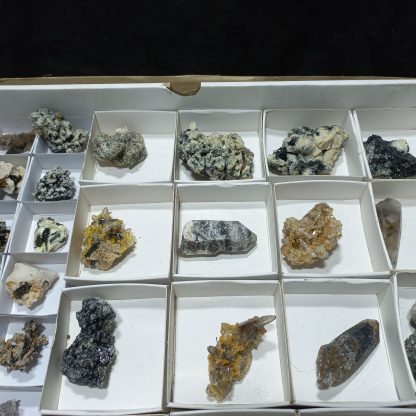 (WN04074) One Box Of 37 Aegerine And Feldspar /Topaz Mineral Specimens From Malawi Rachel Linderman - Image 5