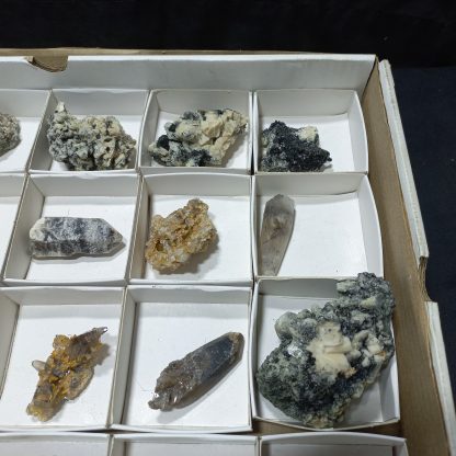 (WN04074) One Box Of 37 Aegerine And Feldspar /Topaz Mineral Specimens From Malawi Rachel Linderman - Image 6