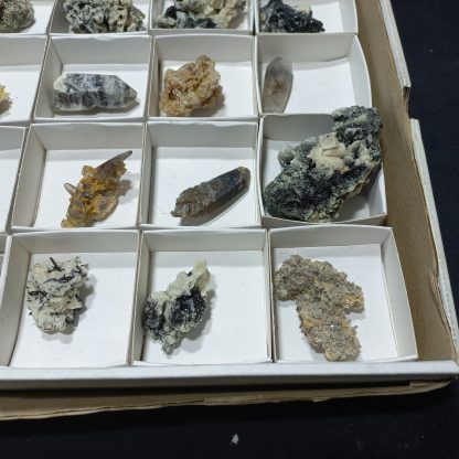 (WN04074) One Box Of 37 Aegerine And Feldspar /Topaz Mineral Specimens From Malawi Rachel Linderman - Image 7