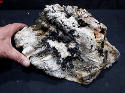 (LGM078) Massive Aegerine/Feld Spar With Smoky Quartz From Malawi Congrats on your TSI Sandy S