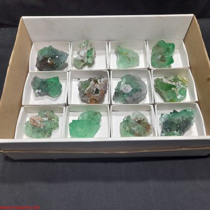 (WM04037) One Box Of 12 Fluorite Mineral Specimens From Riemvasmaak Joey Bolla - Image 2