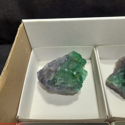 (WM04035) One Box Of 6 Fluorite Mineral Specimens From Riemvasmaak Vance Hewitt - Image 2