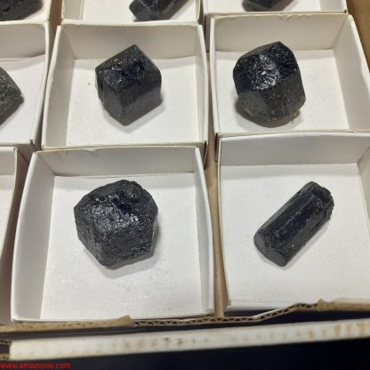 (WM04039) One Box Of 12 Tourmaline Mineral Specimens From Zimbabwe Trevor Duncan - Image 5