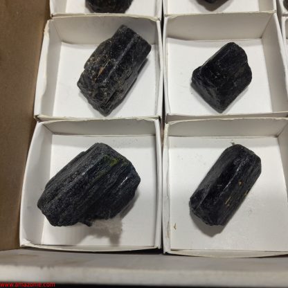 (WM04038) One Box Of 12 Tourmaline Mineral Specimens From Zimbabwe Rachel Linderman - Image 4