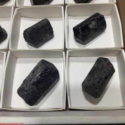 (WM04038) One Box Of 12 Tourmaline Mineral Specimens From Zimbabwe Rachel Linderman - Image 5