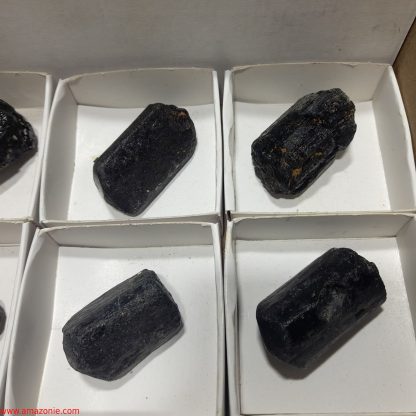 (WM04038) One Box Of 12 Tourmaline Mineral Specimens From Zimbabwe Rachel Linderman - Image 6