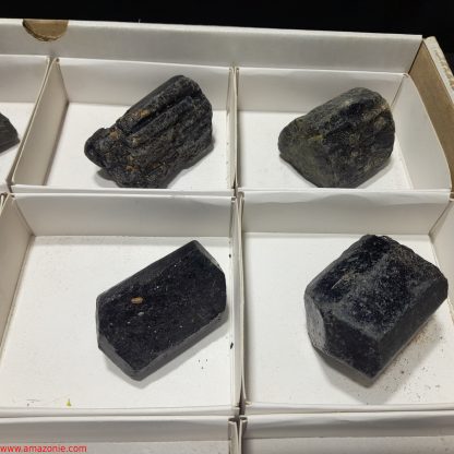 (WM04041) One Box Of 12 Tourmaline Mineral Specimens From Zimbabwe Lisa McNanny - Image 5