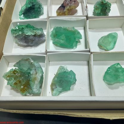 (WM04047) One Box Of 24 Fluorite Mineral Specimens From Riemvasmaak Vance Hewitt - Image 4