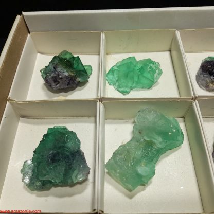 (WM04046) One Box Of 15 Fluorite Mineral Specimens From Riemvasmaak  Rachel Linderman - Image 3