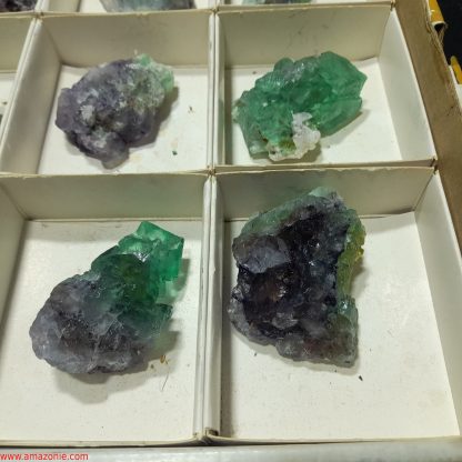 (WM04046) One Box Of 15 Fluorite Mineral Specimens From Riemvasmaak  Rachel Linderman - Image 8