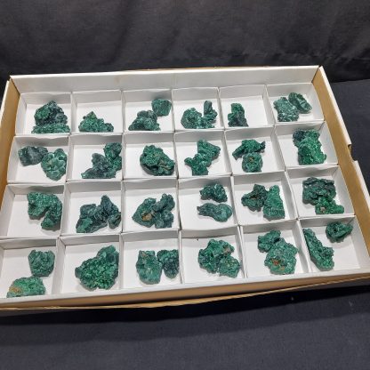 (WM04116) One Box Of 24 Malachite Mineral Specimens From Congo - Image 2