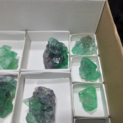 (WM04125) One Box Of 13 Fluorite Mineral Specimens From Riemvasmaak, Orange River - Image 7