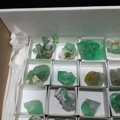 (WM04130) One Box Of 30 Fluorite Mineral Specimens From Riemvasmaak Vance Hewitt - Image 3