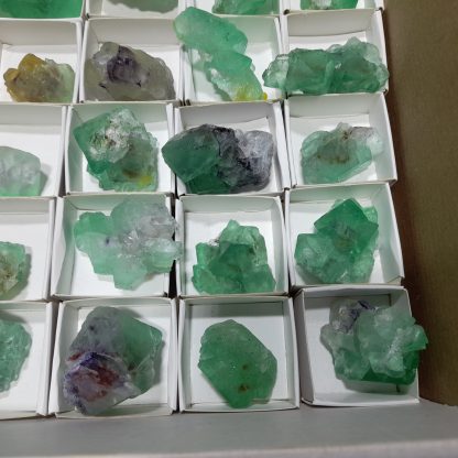 (WM04130) One Box Of 30 Fluorite Mineral Specimens From Riemvasmaak Vance Hewitt - Image 5
