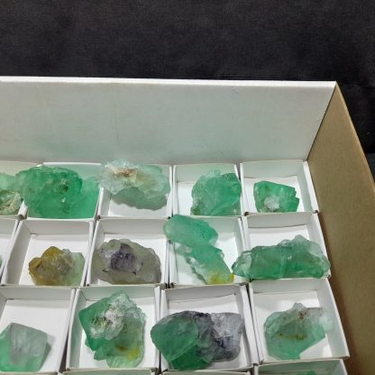 (WM04130) One Box Of 30 Fluorite Mineral Specimens From Riemvasmaak Vance Hewitt - Image 6