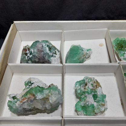 (WM04136) One Box Of 12 Fluorite Mineral Specimens From Riemvasmaak Jaqueline Bautista - Image 3