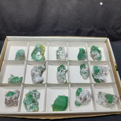 (WM04134) One Box Of 15 Fluorite Mineral Specimens From Riemvasmaak - Image 2