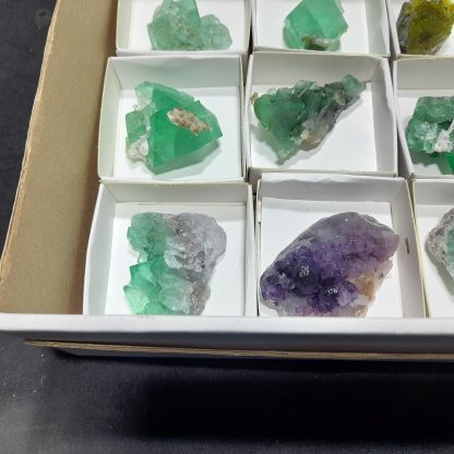 (WM04141) One Box Of 12 Fluorite Mineral Specimens From Riemvasmaak Loreen Sophia - Image 4