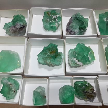 (WM04148) One Box Of 15 Fluorite Mineral Specimens From Riemvasmmaak - Image 6