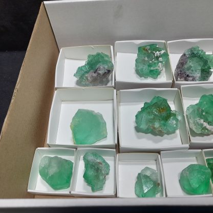 (WM04148) One Box Of 15 Fluorite Mineral Specimens From Riemvasmmaak - Image 7
