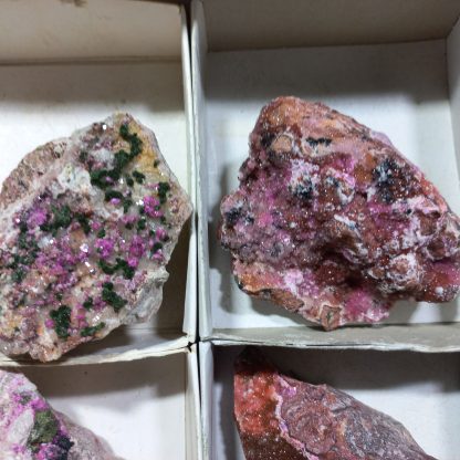 (WM04164) One Box Of  6 Colbaltion Calcite Mineral Specimens from Congo Rachel Linderman - Image 3
