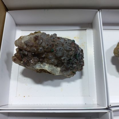 (WM01472) One Box Of 6 Specular Haematite/Malachite Quartz From Congo  Vance Hewitt - Image 3