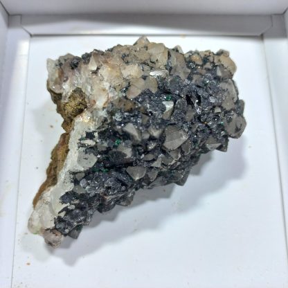 (WM01472) One Box Of 6 Specular Haematite/Malachite Quartz From Congo  Vance Hewitt - Image 6