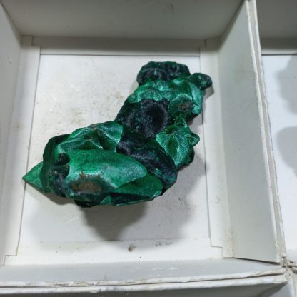 (WM04183) One Box Of 6 Silky Malachite Minerals Specimens From Congo  Rachel Linderman - Image 3