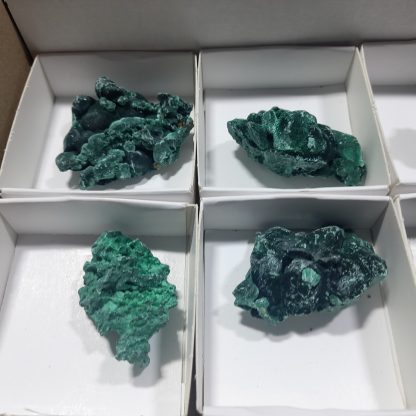 (WM04206) One Box Of 24 Malachite Mineral Specimens From Congo Garrett Russiell - Image 3