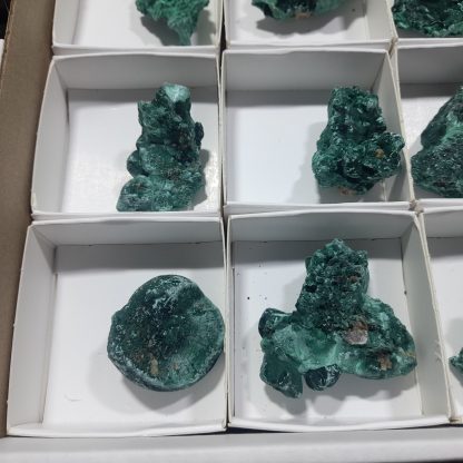 (WM04206) One Box Of 24 Malachite Mineral Specimens From Congo Garrett Russiell - Image 4