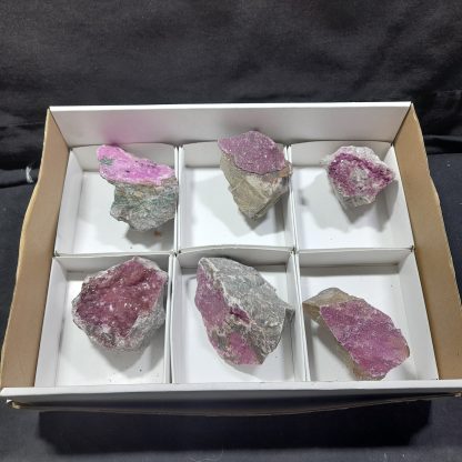 (WM04307) One Box Of 6 Colboltion Dolomite Mineral Specimens From Congo  Lene Thistrup