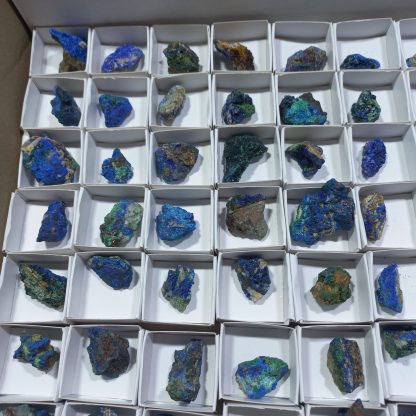 (WM04316) One Box Of 88 Azurite Minerals Specimens From Congo (Rachel L) - Image 3