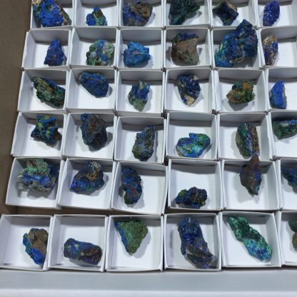 (WM04316) One Box Of 88 Azurite Minerals Specimens From Congo (Rachel L) - Image 4