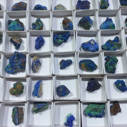 (WM04316) One Box Of 88 Azurite Minerals Specimens From Congo (Rachel L) - Image 6