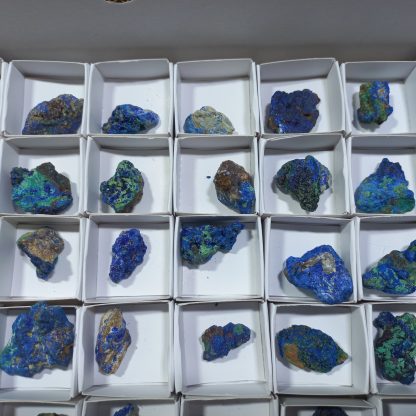(WM04316) One Box Of 88 Azurite Minerals Specimens From Congo (Rachel L) - Image 7