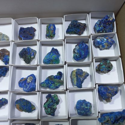 (WM04316) One Box Of 88 Azurite Minerals Specimens From Congo (Rachel L) - Image 8
