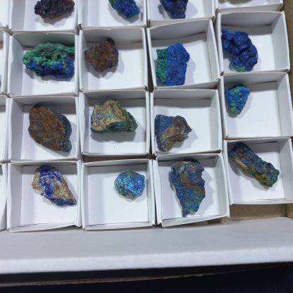 (WM04316) One Box Of 88 Azurite Minerals Specimens From Congo (Rachel L) - Image 10