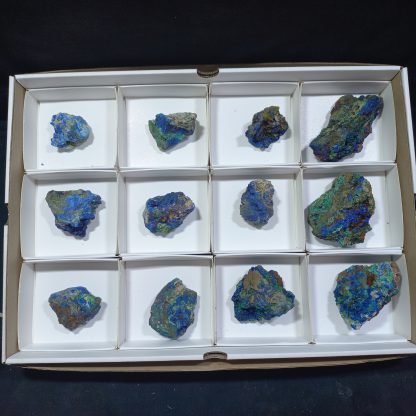 (WM04315) One Box Of 35 Azurite Mineral Specimens From Congo (Vance H) - Image 2
