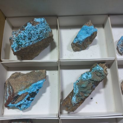 (WM04324) One Box Of 12 Chryscolla Mineral Specimens From Congo - Image 3
