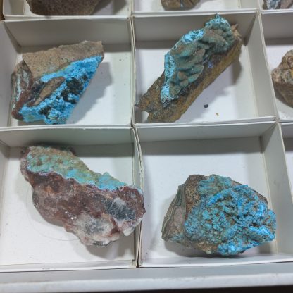 (WM04324) One Box Of 12 Chryscolla Mineral Specimens From Congo - Image 4