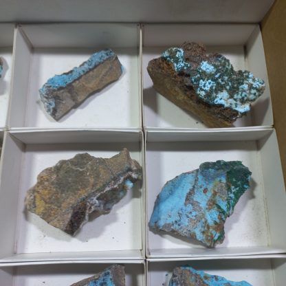 (WM04324) One Box Of 12 Chryscolla Mineral Specimens From Congo - Image 6