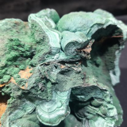 (LGM0175) Large Botryoidal Malachite Mineral Specimen From Congo Pie Darkstone - Image 11