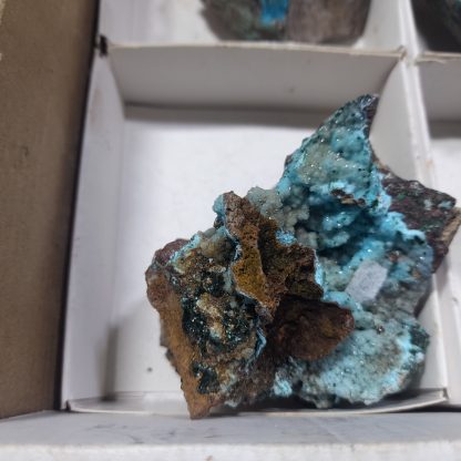 (WM04373) One Box Of 6 Chrysocolla Pseudomorph Mineral Specimens From Congo   Bede Fay - Image 4