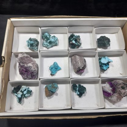 (WM04404) One Box Of 12 Assorted Mineral Specimens From Congo  Rachel Linderman - Image 2