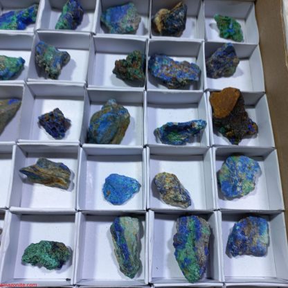 (WM04347) One Box Of 70 Azurite/Malachite Mineral Specimen From Congo  Garrett Russiel - Image 9