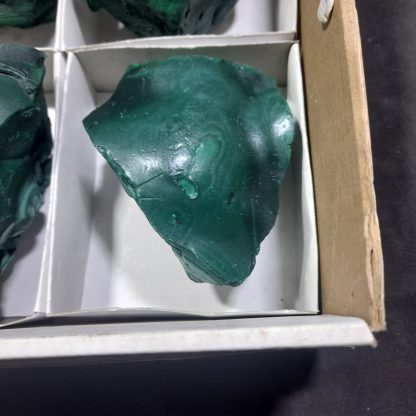 (WM04446) One Box Of 6 Botryoidal Malachite Mineral Specimens From Congo - Image 8