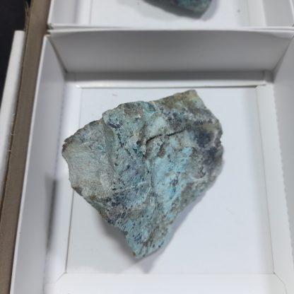(WM04473) One Box Of 6 Chrysocolla With Druzzy Quartz Mineral Specimens From Congo  Lawson Perry - Image 4