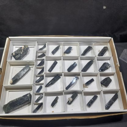(WM04472) One Box Of 27 Aegerine Mineral Specimens From Malawi - Image 2