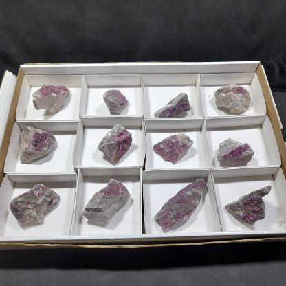 (WM04510) One Box Of 12 Colboltion Calcite Mineral Specimens From Congo  n Bagley Fam - Image 2